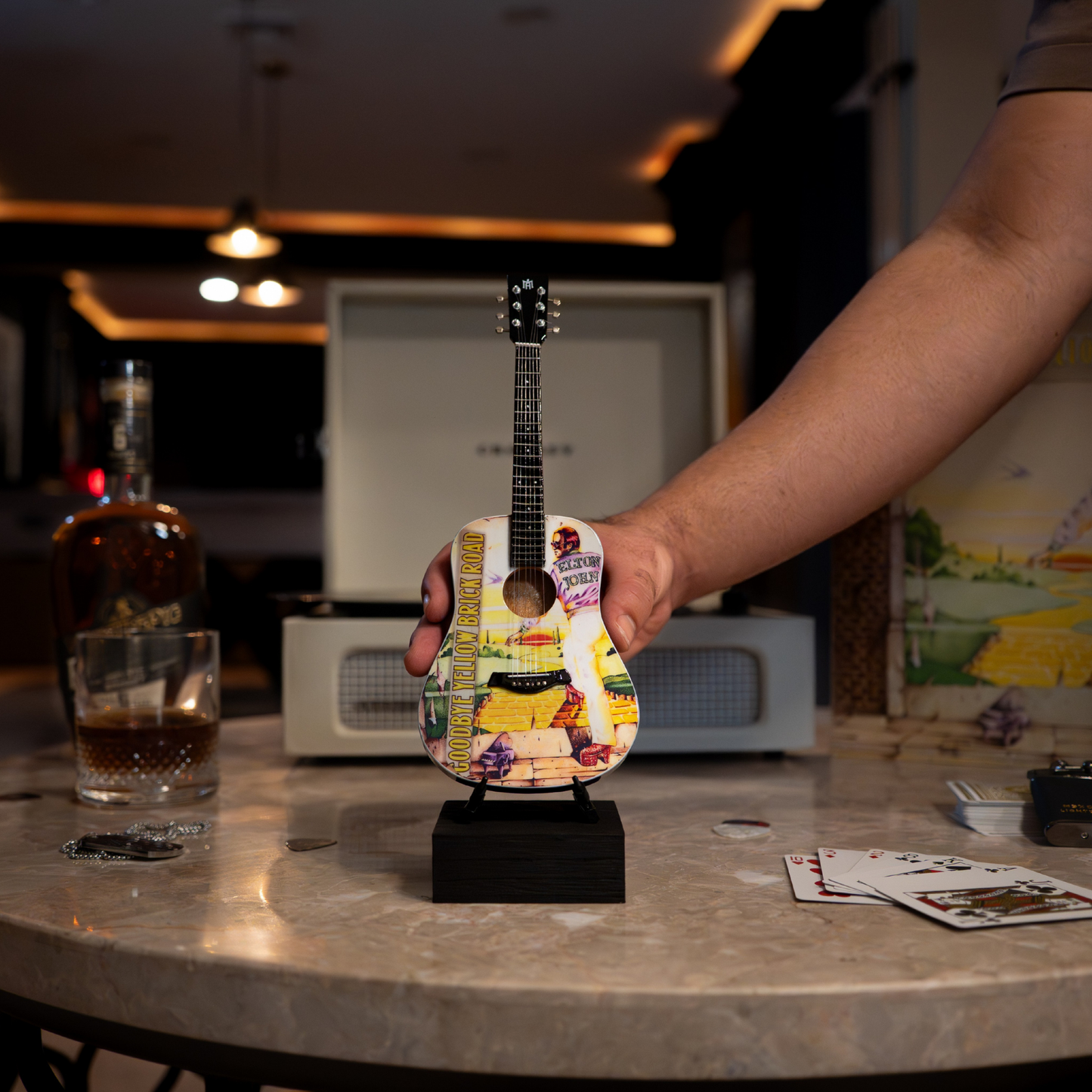 Goodbye Yellow Brick Road Collectible Miniature Guitar