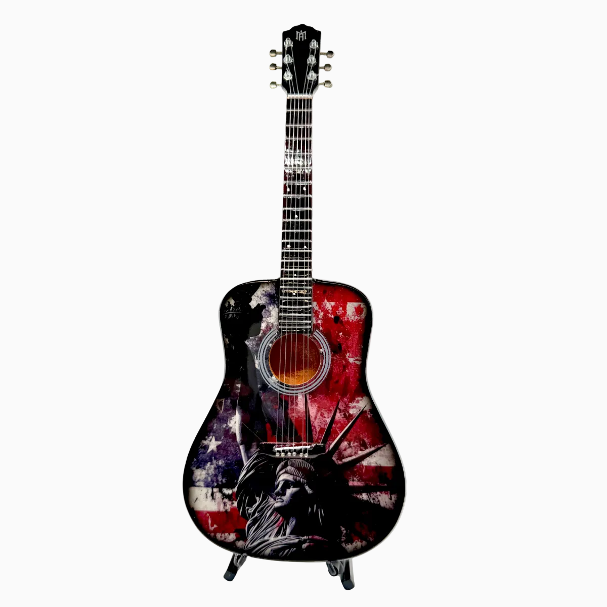 Liberty Rising Collectible Miniature Guitar