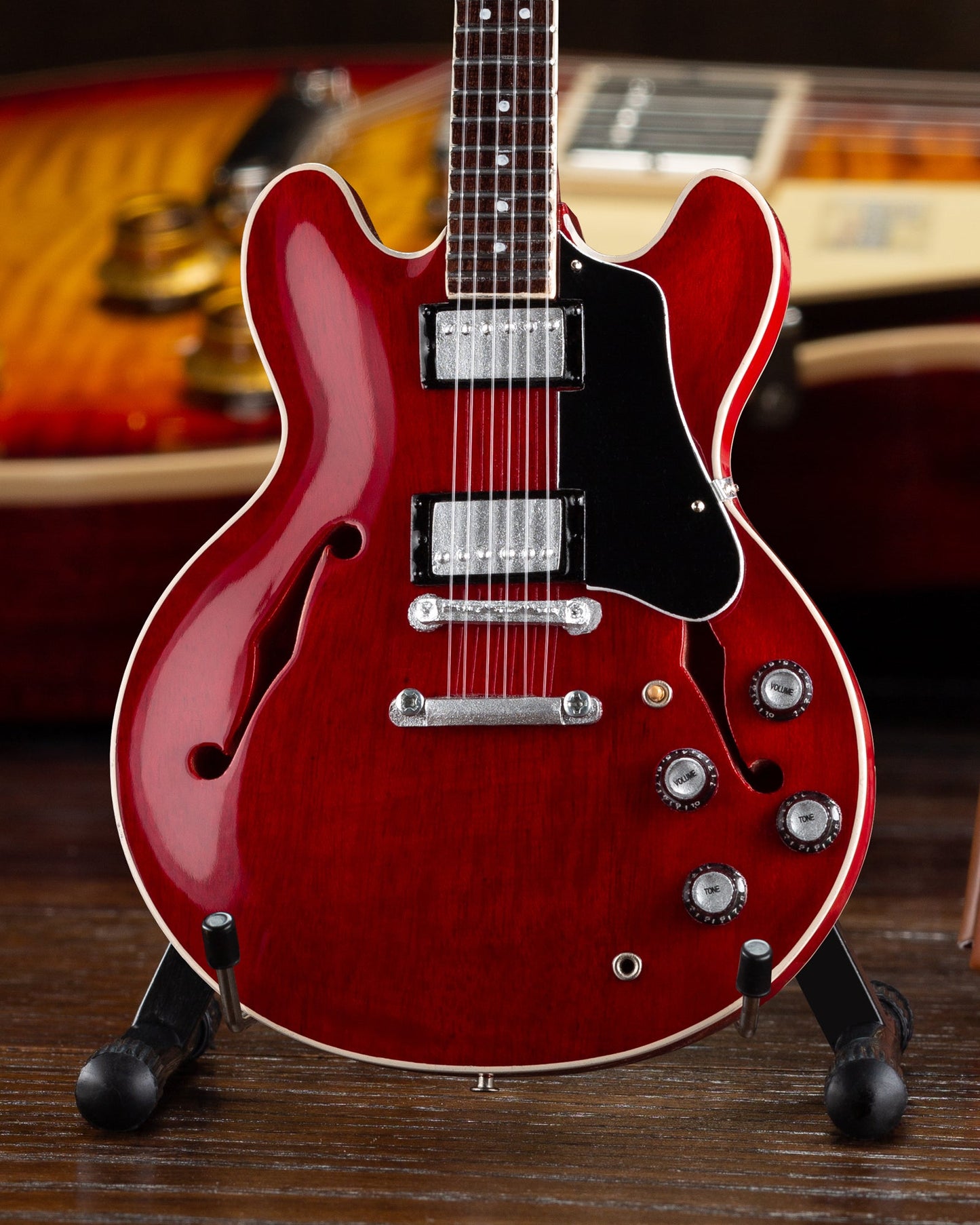 Set of 3 Iconic Gibson Miniature Guitar Replica Models - GG-003