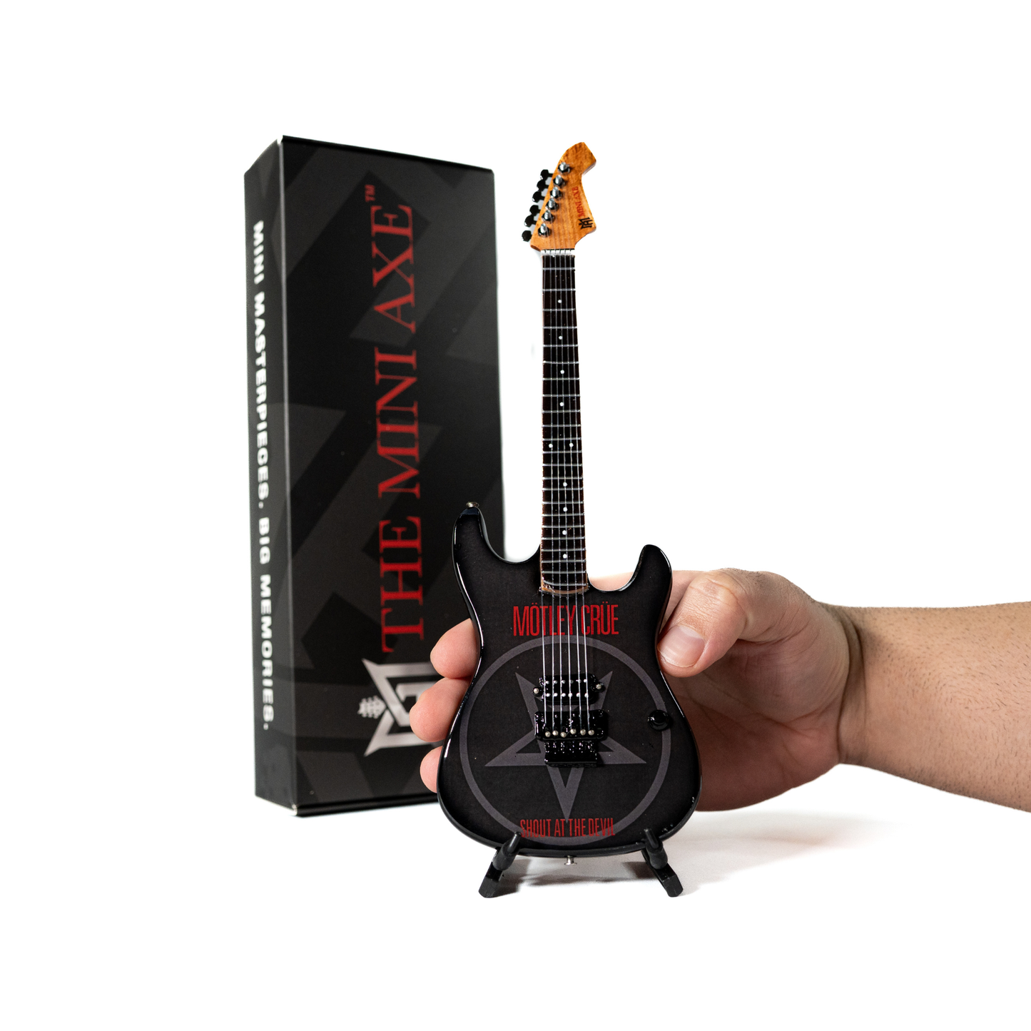 Mötley Crüe "Shout at the Devil" and "Dr. Feelgood" Collectible Miniature Guitar Set