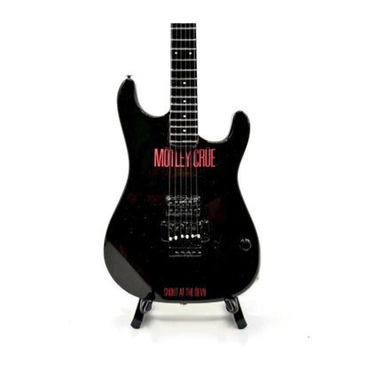 The Complete Mötley Crüe Album Cover Collectible Miniature Guitar Set – All 4 Official Mini Guitar Designs