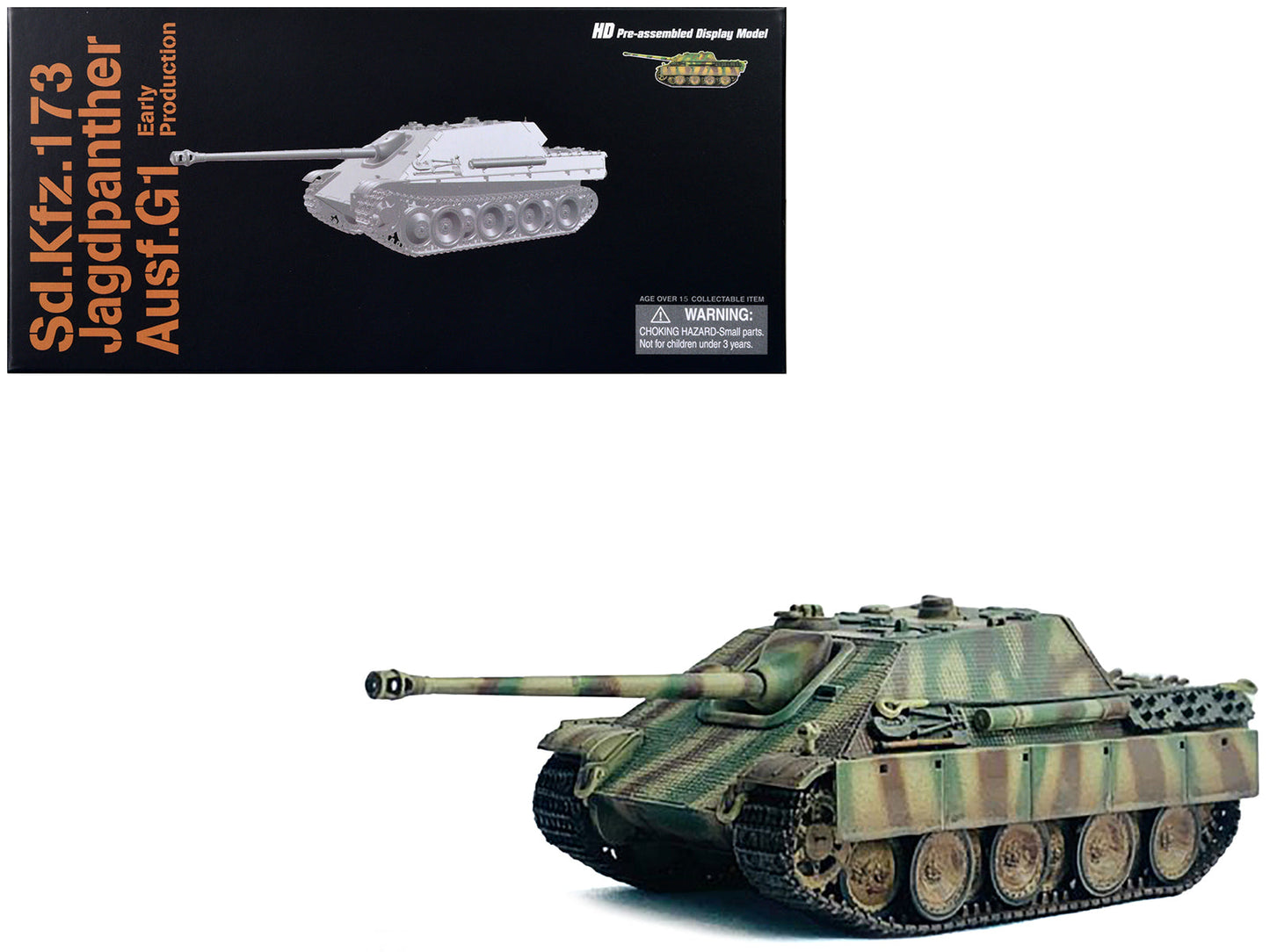 Germany Sd.Kfz.173 Jagdpanther Ausf.G1 Early Production Tank "s.Pz.Abt.654 Ruhr Pocket" (1945) "NEO Dragon Armor" Series 1/72 Plastic Model by Dragon Models  free shipping USA