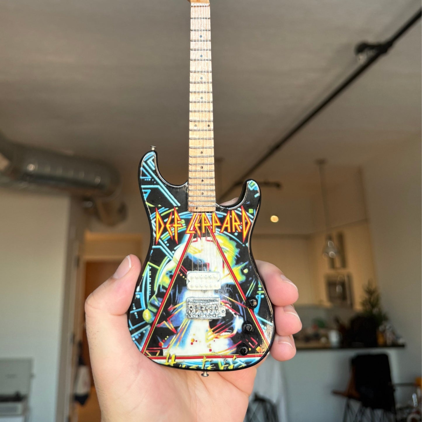 The Complete Def Leppard Collectible Miniature Guitar Set – All 6 Official Designs