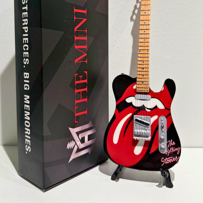 The Rolling Stones "Tongue and Lips" Collectible Miniature Guitar