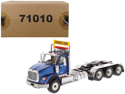 International HX620 Day Cab Tridem Tractor Blue 1/50 Diecast Model by Diecast Masters  free shipping USA