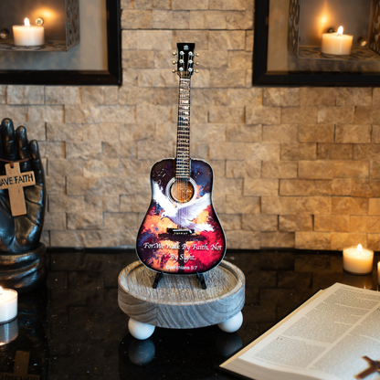 Corinthians 5:7 Collectible Miniature Guitar