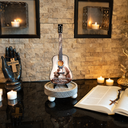 Psalm 127:3 Collectible Miniature Guitar