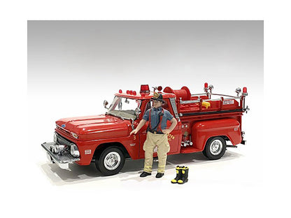"Firefighters" Getting Ready Figure with Boots Accessory for 1/18 Scale Models by American Diorama  free shipping USA