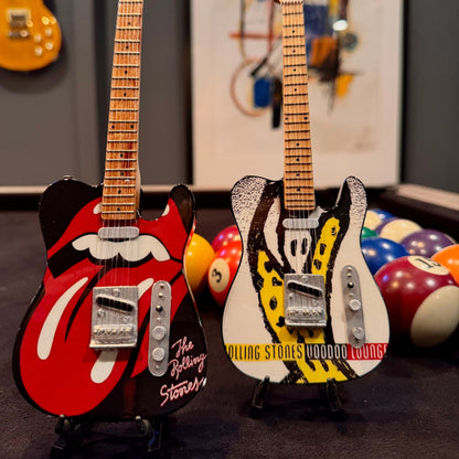 The Rolling Stones "Tongue and Lips" Collectible Miniature Guitar