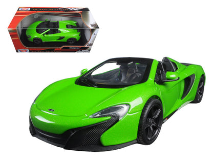 McLaren 650S Spider Green 1/24 Diecast Model Car by Motormax  free shipping USA