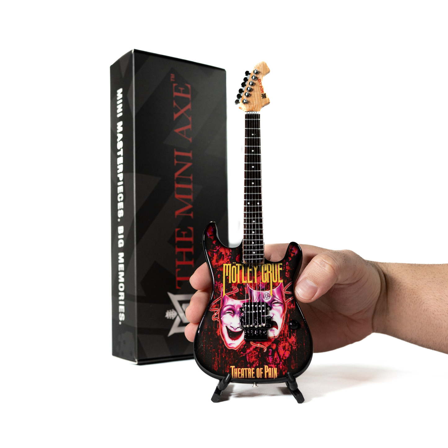 Mötley Crüe "Theatre of Pain" Collectible Miniature Guitar