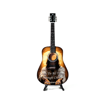Philippians 4:13 Collectible Miniature Guitar