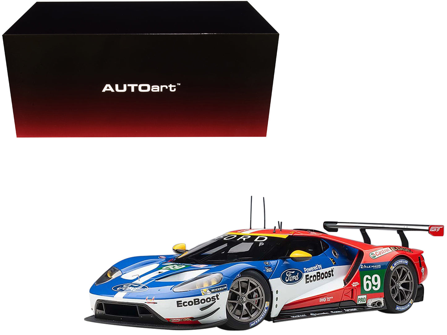 Ford GT #69 Ryan Briscoe - Richard Westbrook - Scott Dixon "Ford Chip Ganassi Team USA" 24H Le Mans (2016) 1/18 Model Car by Autoart  free shipping USA