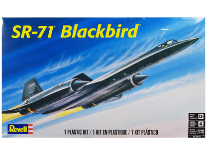 Level 4 Model Kit Lockheed SR-71 Blackbird Reconnaissance Aircraft 1/72 Scale Model by Revell  free shipping USA