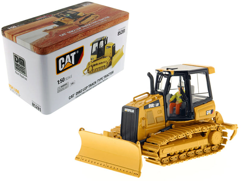 CAT Caterpillar D5K2 LGP Track Type Tractor Dozer with Ripper and Operator "High Line" Series 1/50 Diecast Model by Diecast Masters  free shipping USA