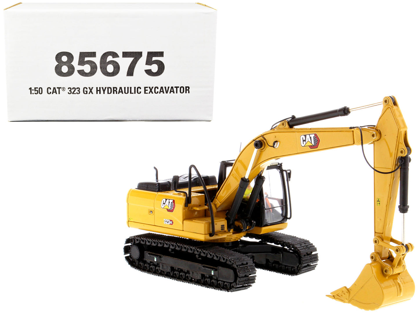 CAT Caterpillar 323 GX Hydraulic Excavator with Operator "High Line" Series 1/50 Diecast Model by Diecast Masters  free shipping USA