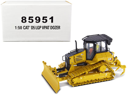 CAT Caterpillar D5 LGP VPAT Track Type Tractor Dozer Yellow with Operator "High Line" Series 1/50 Diecast Model by Diecast Masters  free shipping USA