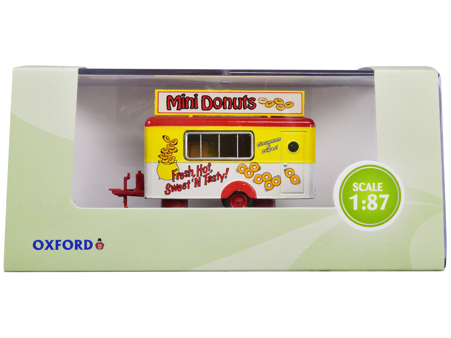 Mobile Food Trailer "Mini Donuts" 1/87 (HO) Scale Diecast Model by Oxford Diecast  free shipping USA