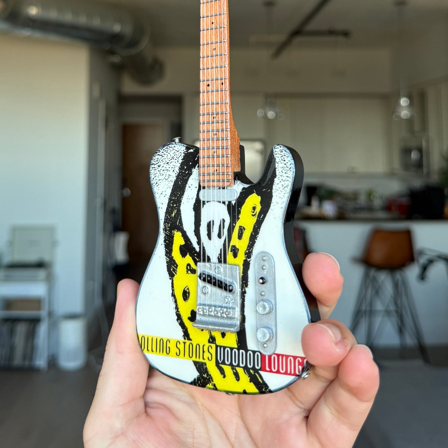 The Rolling Stones "Voodoo Lounge" Collectible Miniature Guitar