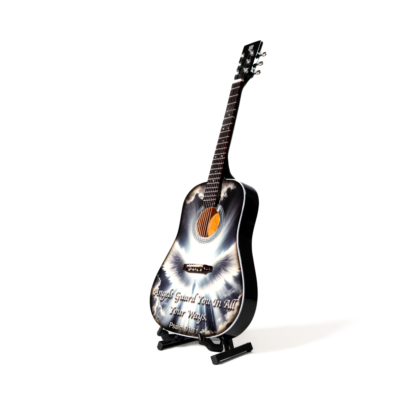 Psalm 91:11 Collectible Miniature Guitar