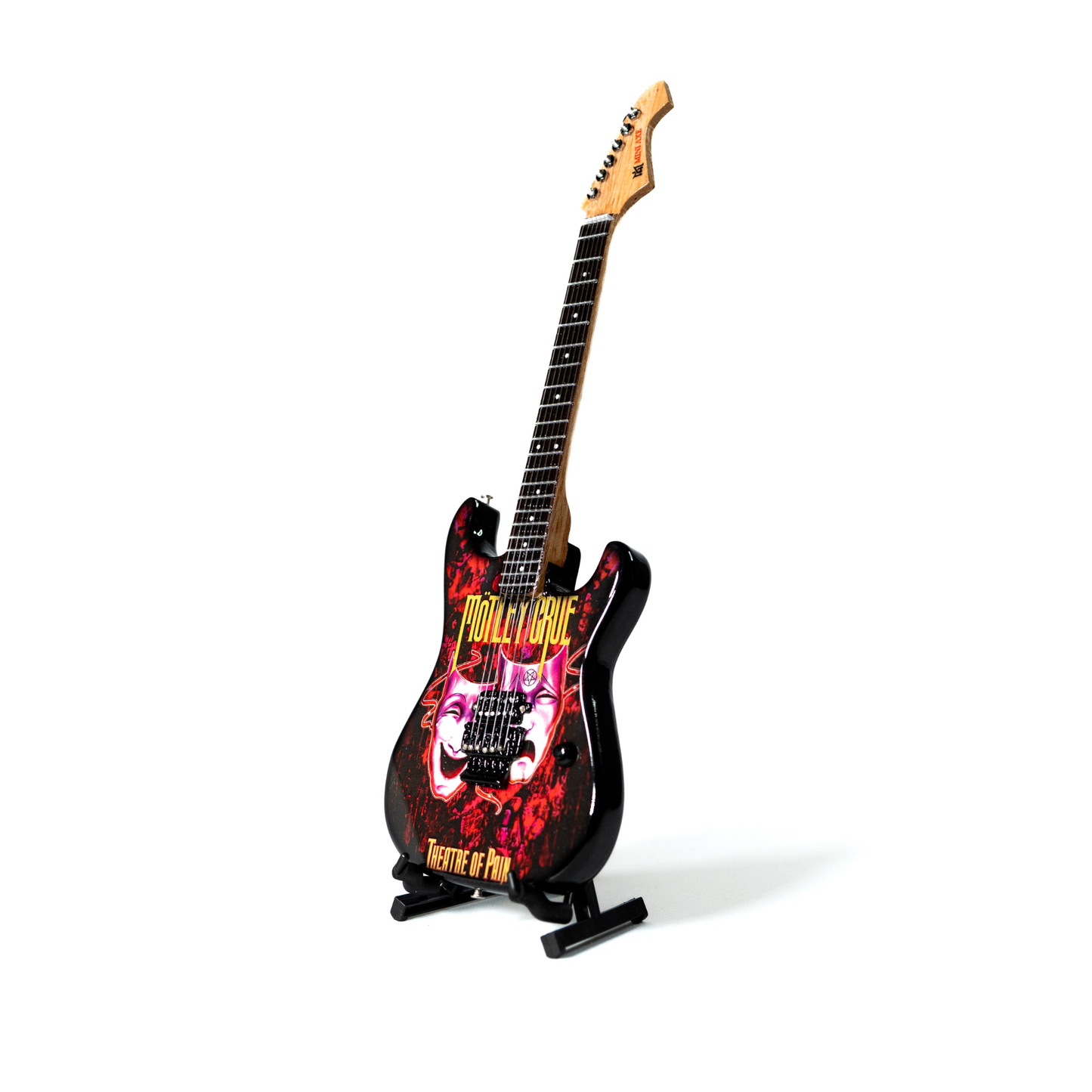 Mötley Crüe "Theatre of Pain" Collectible Miniature Guitar