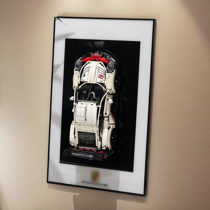iLuane Display Wallboard for Lego Technic Porsche 911 RSR Race Car 42096 Adult Collectibles Lego Car Wall Mount for Building Blocks Great for Lego Lovers (No Car Included)