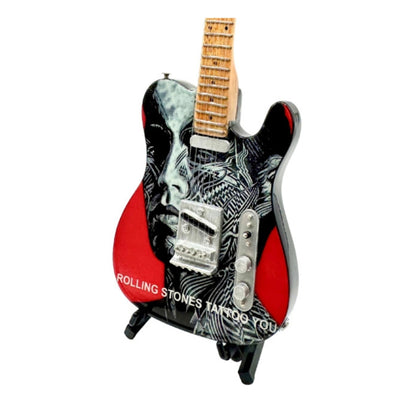 The Rolling Stones "Tongue and Lips" and "Tattoo You" Collectible Miniature Guitar Set