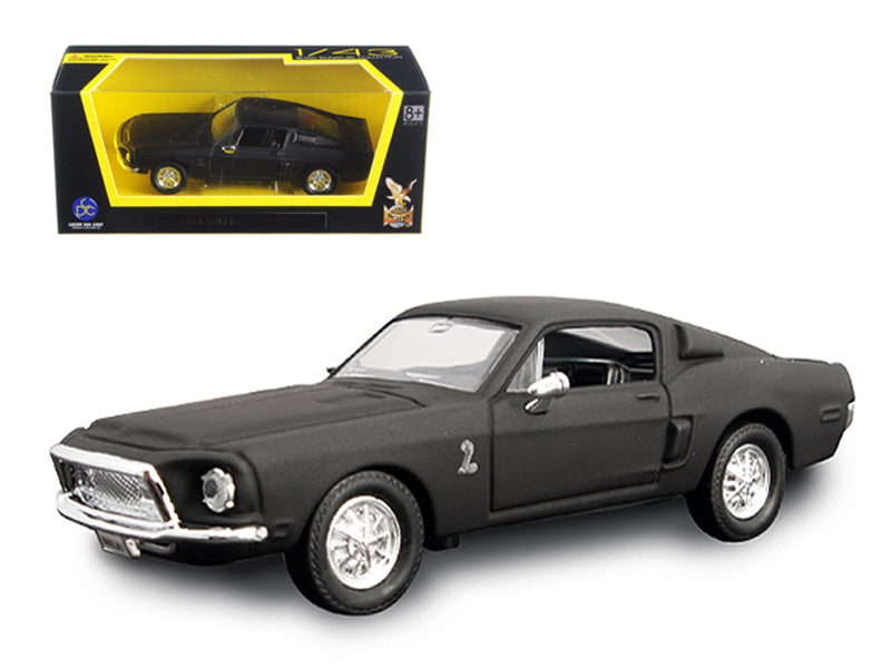 1968 Ford Mustang Shelby GT500 KR Matt Black 1/43 Diecast Model Car by Road Signature  free shipping USA