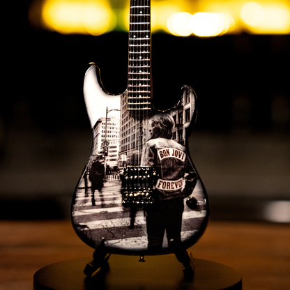 Bon Jovi Forever Album Collectible Miniature Guitar