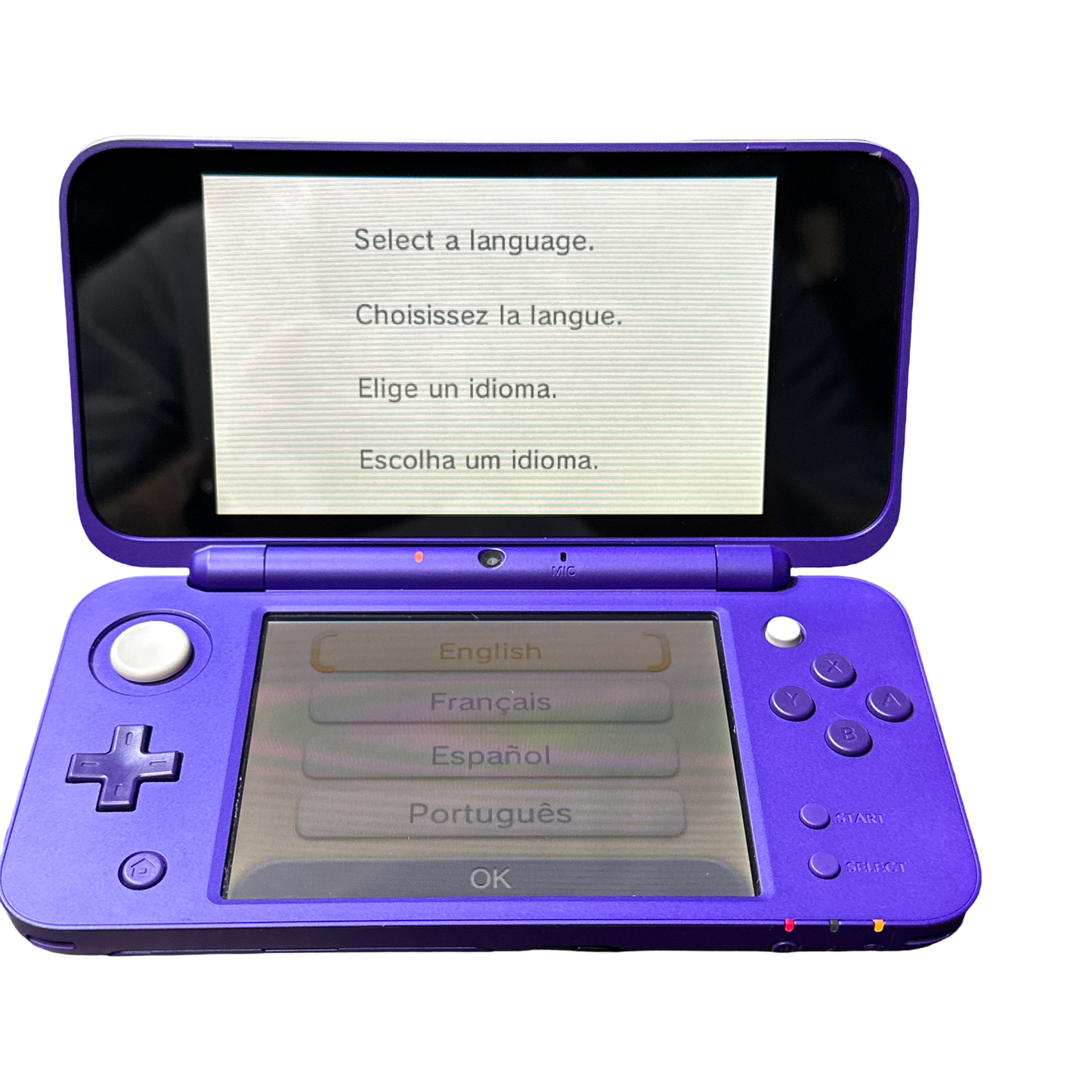 New Nintendo 2DS XL Purple + Silver [Mario Kart 7 Pre-installed] - Nintendo 3DS