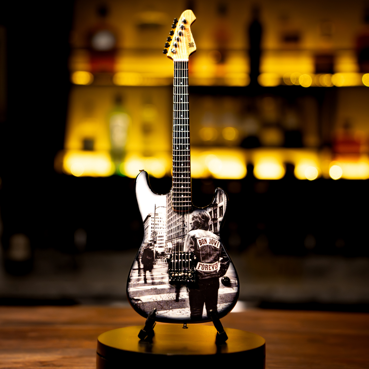 Bon Jovi Forever Album Collectible Miniature Guitar