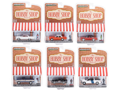 "The Hobby Shop" Set of 6 pieces Series 15 1/64 Diecast Model Cars by Greenlight  free shipping USA
