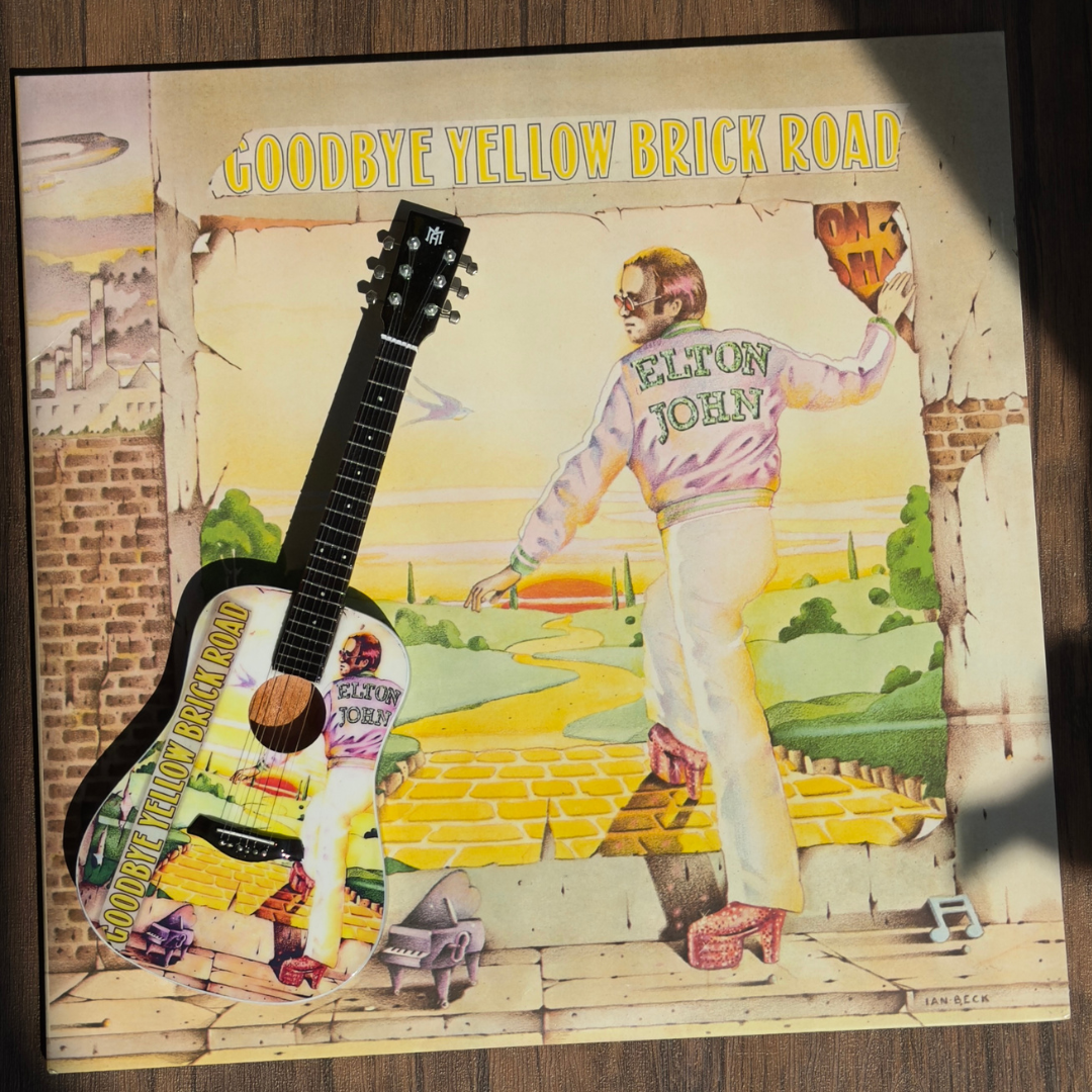 Goodbye Yellow Brick Road Collectible Miniature Guitar