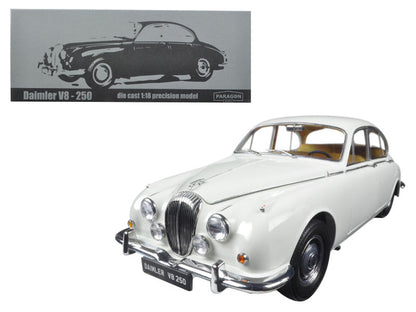 1967 Daimler V8-250 English White Left Hand Drive 1/18 Diecast Model Car by Paragon  free shipping USA