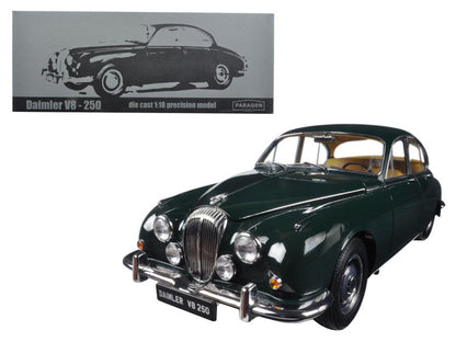 1967 Daimler V8-250 British Racing Green Left Hand Drive 1/18 Diecast Model Car by Paragon  free shipping USA