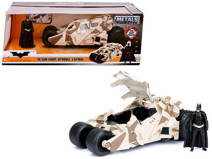 "The Dark Knight" Batmobile with Batman Diecast Figure Camouflage Version "DC Comics" Series 1/24 Diecast Model Car by Jada  free shipping USA