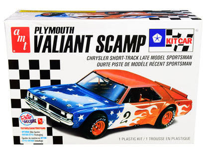 Skill 2 Model Kit Plymouth Valiant Scamp Kit Car 1/25 Scale Model by AMT  free shipping USA