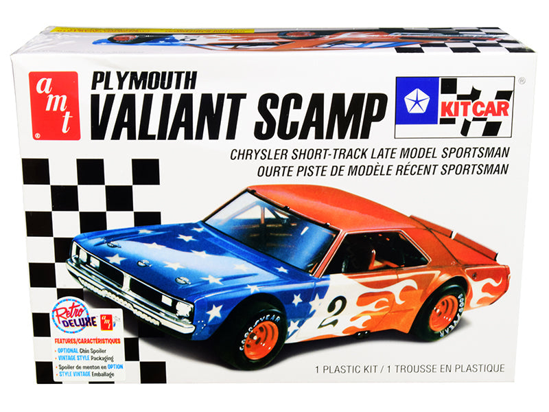 Skill 2 Model Kit Plymouth Valiant Scamp Kit Car 1/25 Scale Model by AMT  free shipping USA