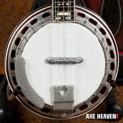 Classic Banjo Miniature Guitar Replica Collectible with Rosewood Back