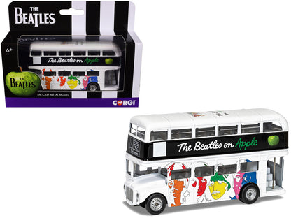 The Beatles London Double Decker Bus "The White Album" White Diecast Model Car by Corgi  free shipping USA