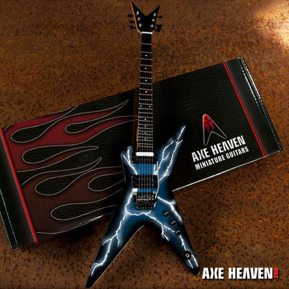 Licensed Dimebag Darrell Signature Lightning Bolt Miniature Guitar Replica