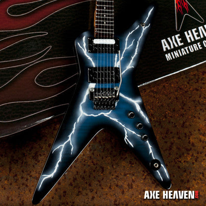 Licensed Dimebag Darrell Signature Lightning Bolt Miniature Guitar Replica
