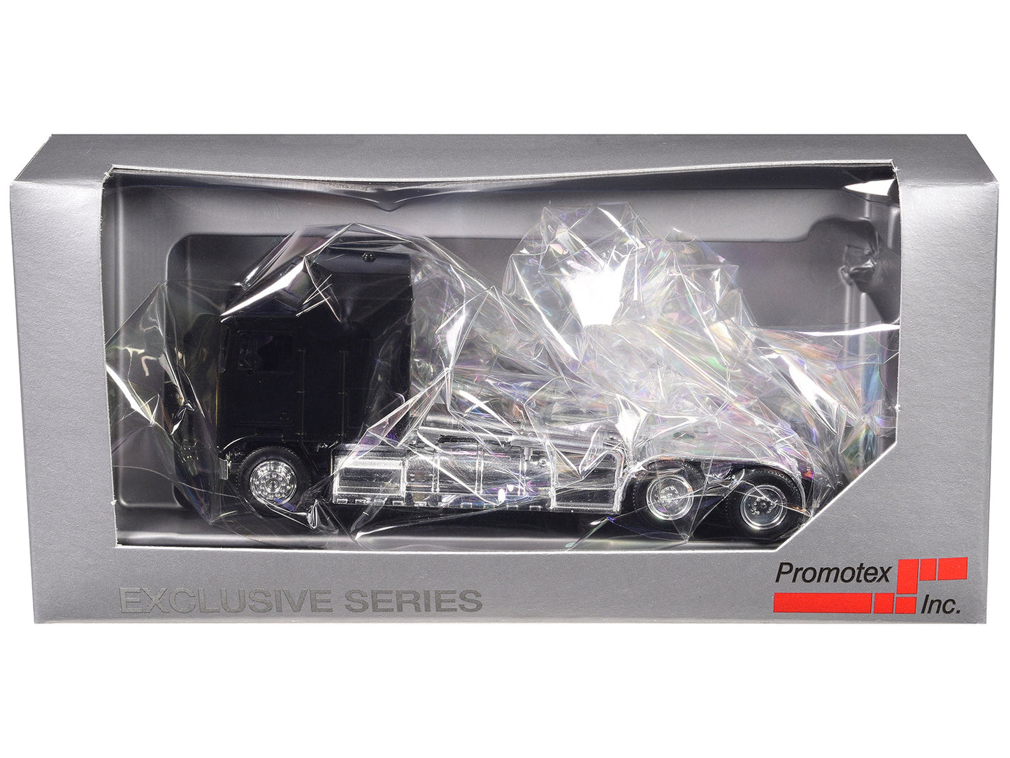Kenworth K100 with 5-Bar Grill and XXL Chassis Black 1/87 (HO) Plastic Model Car by Promotex  free shipping USA
