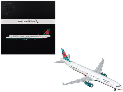Airbus A321 Commercial Aircraft "American Airlines - America West Heritage Livery" (N580UW) White with Tail Graphics "Gemini 200" Series 1/200 Diecast Model Airplane by GeminiJets  free shipping USA