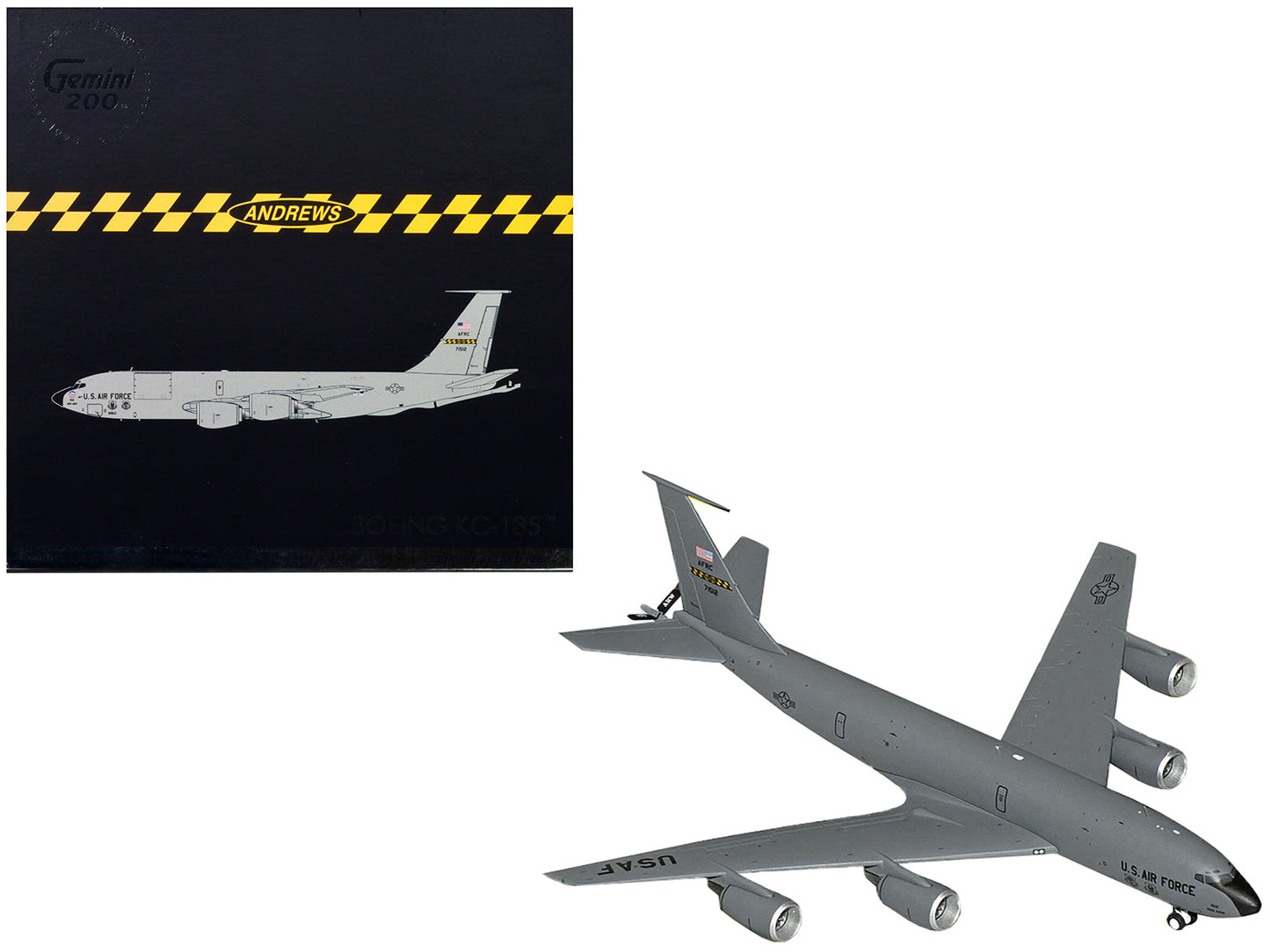 Boeing KC-135 Stratotanker Tanker Aircraft "459th ARW 756th ARS Andrews Air Force Base" United States Air Force "Gemini 200" Series 1/200 Diecast Model Airplane by GeminiJets  free shipping USA