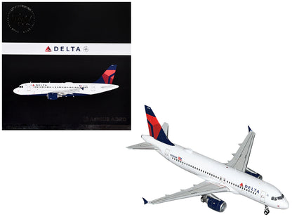 Airbus A320 Commercial Aircraft "Delta Air Lines" (N376NW) White with Red and Blue Tail "Gemini 200" Series 1/200 Diecast Model Airplane by GeminiJets  free shipping USA