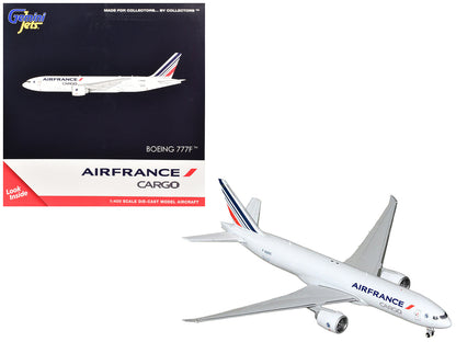 Boeing 777F Commercial Aircraft "Air France Cargo" (F-GUOC) White with Red and Blue Striped Tail 1/400 Diecast Model Airplane by GeminiJets  free shipping USA