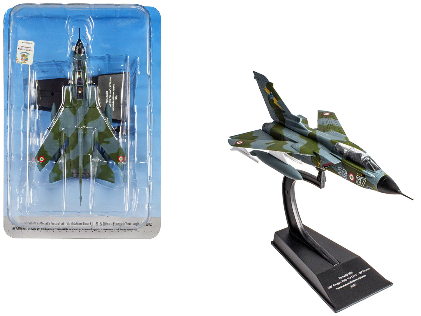 Panavia Tornado IDS Aircraft "156 Gruppo 'Le Linci' 36 Stormo" (1990) Aeronautica Militare Italiana (Italian Air Force) 1/100 Diecast Model by Hachette Collections  free shipping USA