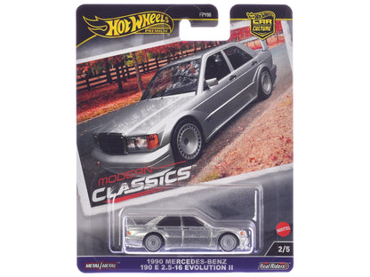 1990 Mercedes-Benz 190 E 2.5-16 Evolution II Silver Metallic "Modern Classics" Series Diecast Model Car by Hot Wheels  free shipping USA