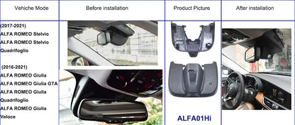 2K 1080P Car DVR Dash Cam Driving Recorder for ALFA ROMEO Stelvio Quadrifoglio for ALFA ROMEO Giulia Quadrifoglio GTA Veloce